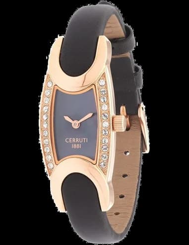 Montre Femme Cerruti 1881 CRO015S222A Bracelet cuir noir