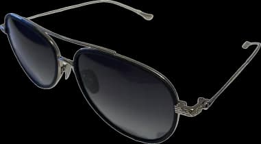Lunettes de soleil Chrome Hears CH8118 aviator en métal