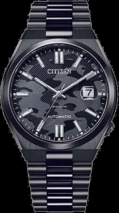 Automatic Watch Citizen Tsuyosa Camouflage NJ0155-87E black dial