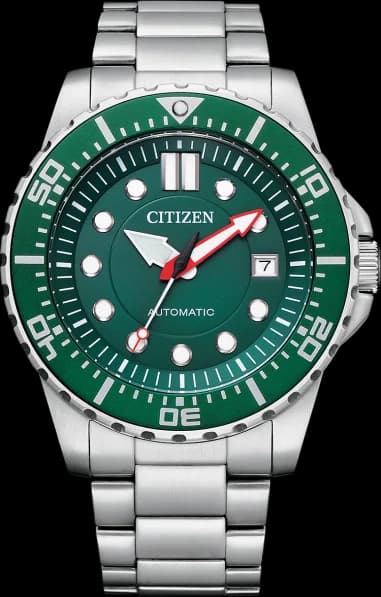Citizen NJ0129-87X Automatic Green Dial Steel Men's Watch