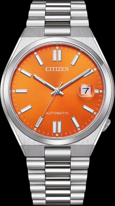 Citizen NJ0151-88Z Automatic Orange Dial and Stainless Steel Strap Watch