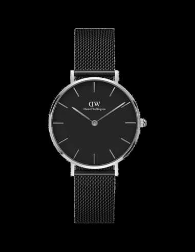 Daniel Wellington DW00100202 Petite Ashfield Black Milanese Mesh Watch