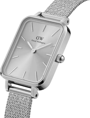 Montre Daniel Wellington DW00100486 Quadro Pressed Unitone Argentée en Acier vue 2