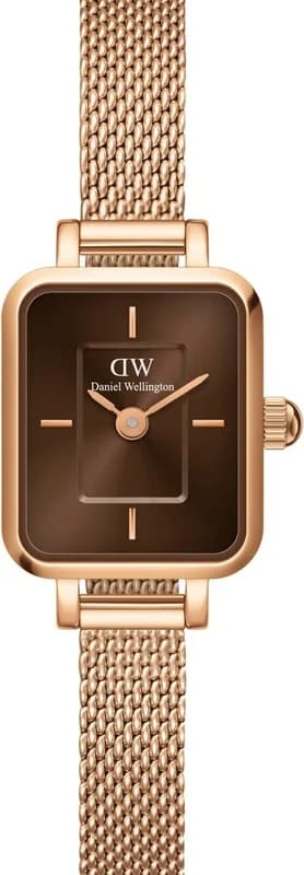 Daniel Wellington DW00100649 Quadro Mini Melrose Amber Rose Gold Watch