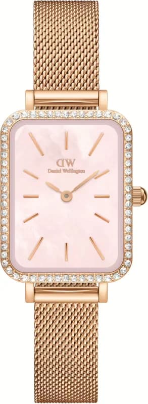Daniel Wellington DW00100669 Quadro Lumine Melrose Rose Dial Women's Watch