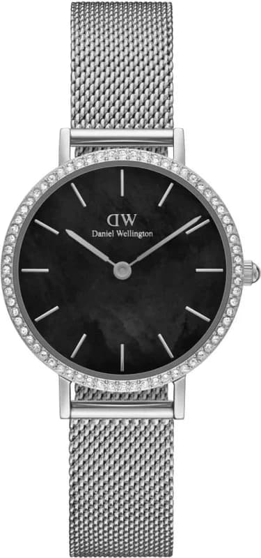 Women's Watch Daniel Wellington Petite Lumine Bezel Sterling DW00100661 black mother-of-pearl dial