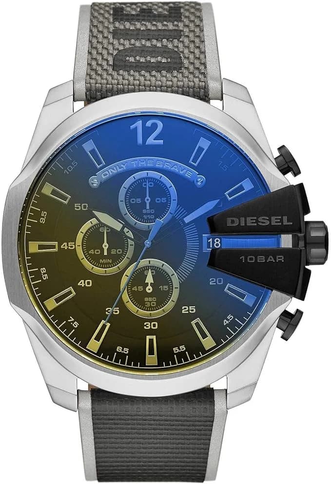 Diesel DZ4523 Mega Chief Watch with Black Nylon Strap