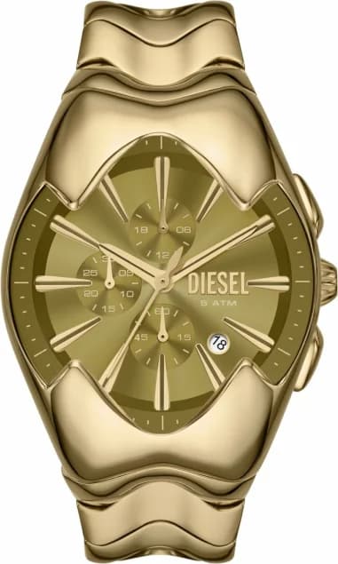 Diesel DZ4681 Stainless Steel Gold-Tone Multifunction Dial Watch