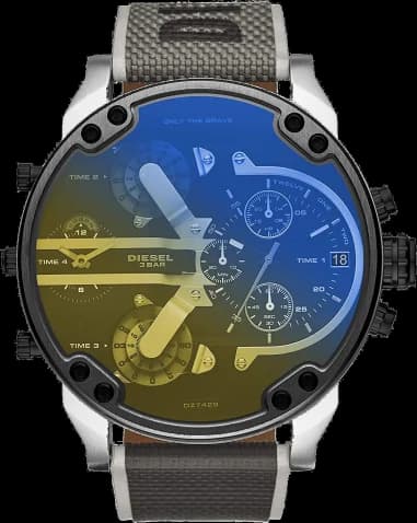 Diesel Mr. Daddy 2.0 XXL DZ7429 Men's Watch with Fluorescent Strap