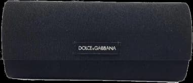 Etui à lunettes Dolce & Gabbana velours rigide noir