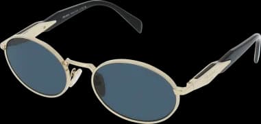Lunettes de soleil Prada PR 65ZS ovales pour femme