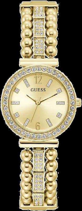 Guess Gala GW0401L2 women's watch with gold-tone bracelet adorned with crystals