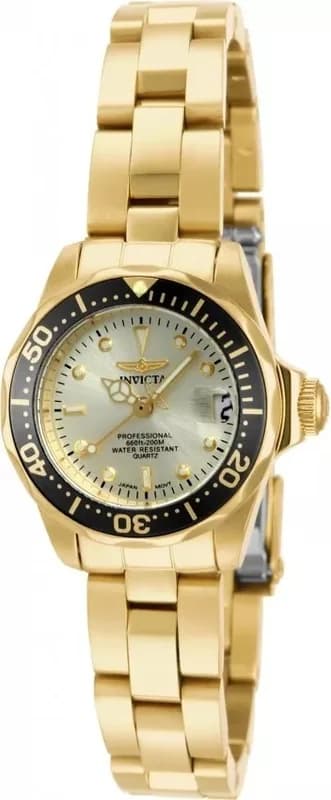 Invicta Pro Diver 14987 Gold-Tone Black Dial Women's Watch