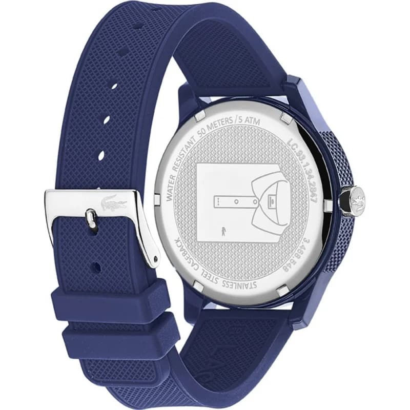 Montre Lacoste 2010987 — bracelet silicone bleu — design sportif 42 mm vue 3