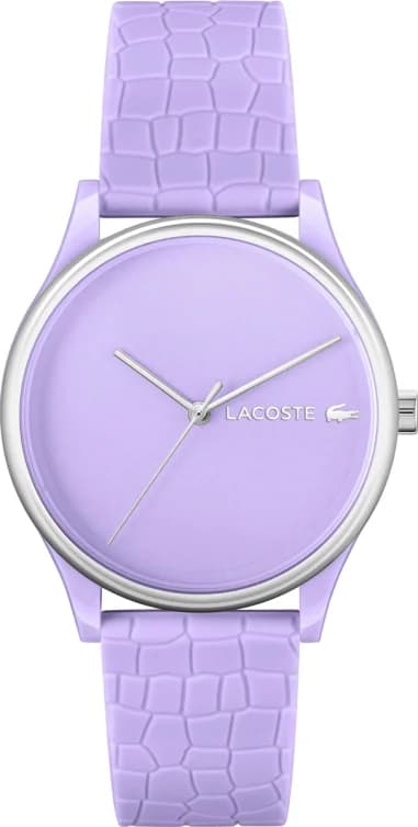 Lacoste Crocodelle 2001284 Women's Watch with Lilac Silicone Strap