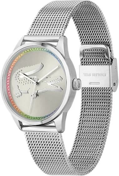 Lacoste Ladycroc 2001259 Women's Watch Milanese Mesh Strap Rhinestone Dial vue 2