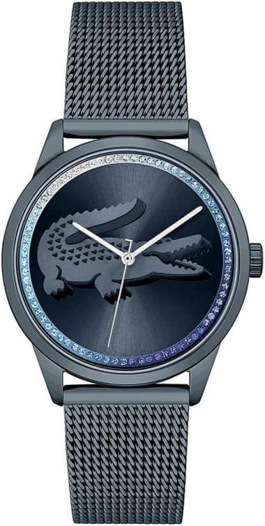 Lacoste Ladycroc 2001260 women's watch with blue Milanese mesh steel bracelet and crystal-set dial