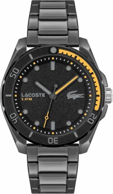 Lacoste 2011288 Grey Steel and Black Dial Watch
