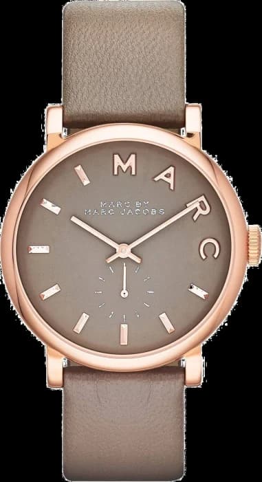 Marc Jacobs MBM1266 Rose Gold Plated Stainless Steel and Grey Leather Watch