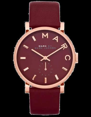 Marc Jacobs MBM1267 Baker Bordeaux Leather Watch