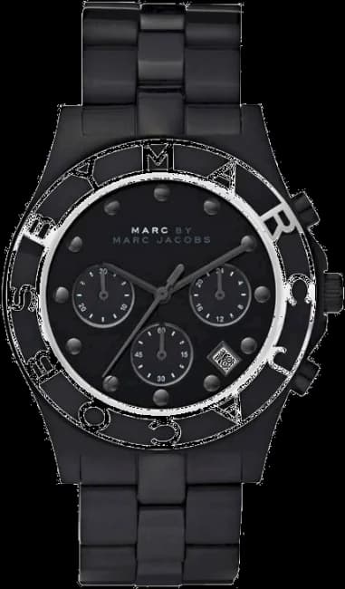 Marc Jacobs MBM3083 Blade Chronograph Black Steel Watch