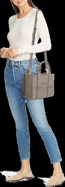Sac à main Marc Jacobs The Mini Tote Bag en cuir grainé