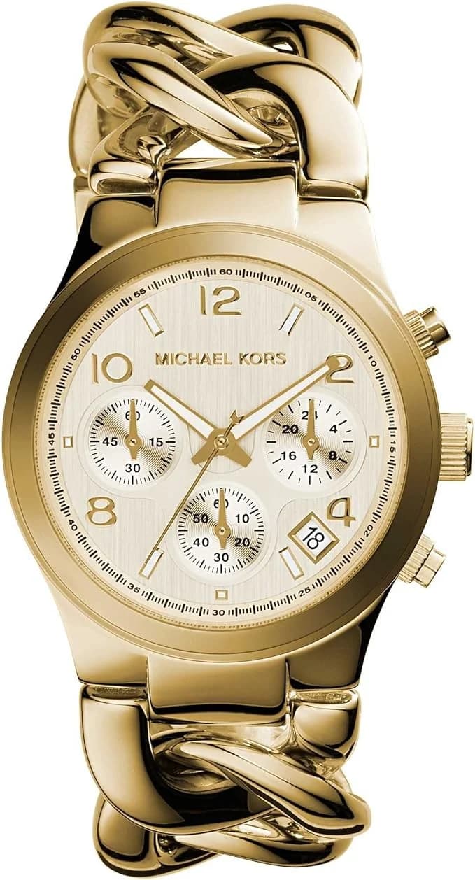 Montre Michael Kors MK3131 Bracelet Chaîne Doré Jaune