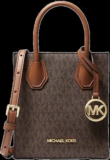Très petit sac à main Michael Kors Mercer à bandoulière en cuir monogramme grainé Safiano