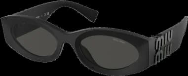 Lunettes de soleil Miu Miu MU 11WS ovales en acétate vue 3