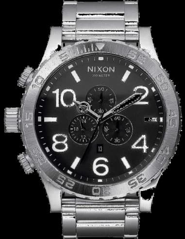 Montre Homme Nixon 51-30 Chrono Acier cadran noir A083-000-00