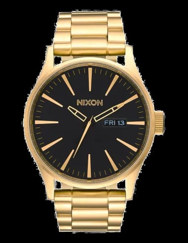 Montre Homme Nixon Sentry SS A356-510 acier doré jaune cadran noir