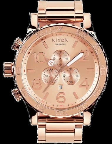 Montre Homme Nixon The 51-30 Chrono A083-897 en acier or rose