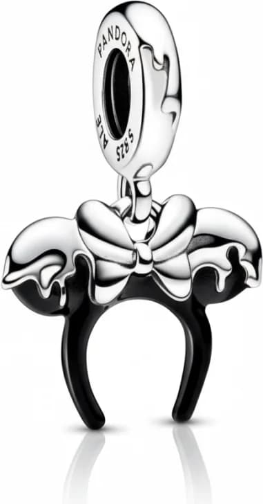 Charm Pandora Disney 100ème Anniversaire Serre-Tête Minnie Effet Goutte Argent 925/1000