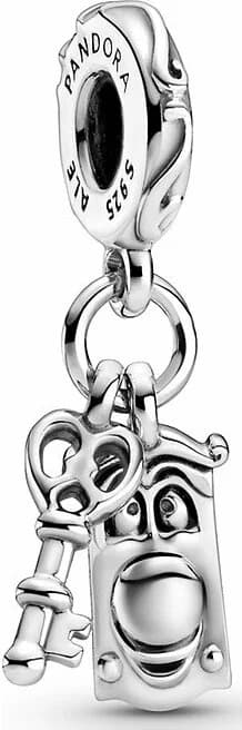 Charm Pandora Disney La Poignée De Porte Parlante 799344C00 Argent 925/1000