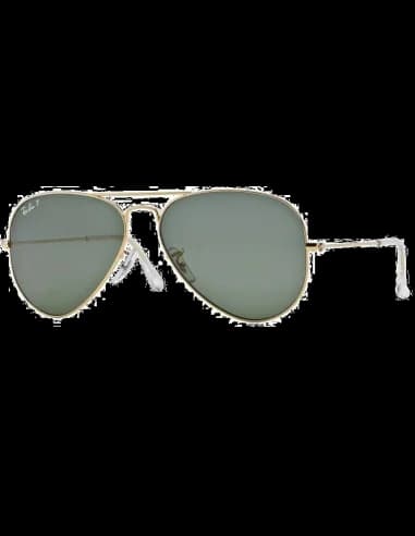 Lunettes de soleil Ray-Ban Aviator Large Metal RB3025 001/58 dorés polarisés