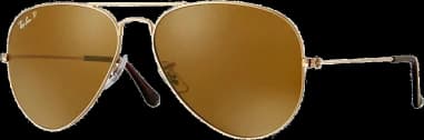 Lunettes de soleil Ray-Ban Aviator RB3025 001/57 métal gold polarisés