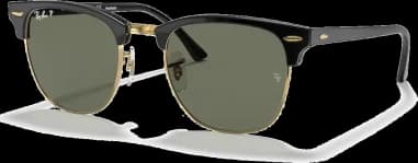 Lunettes de soleil Ray-Ban Clubmaster RB3016 901/58 noir polarisés