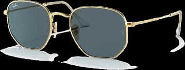 Lunettes de soleil Ray-Ban Hexagonal Flat Lenses RB3548N 001/R5 doré or Arista