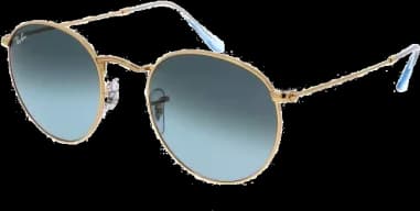 Lunettes de soleil Ray-Ban Round Metal RB3447 001/3M Rondes dorés or