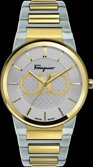 Salvatore Ferragamo SFHP00520 Bicolor Steel Bracelet Watch 41mm