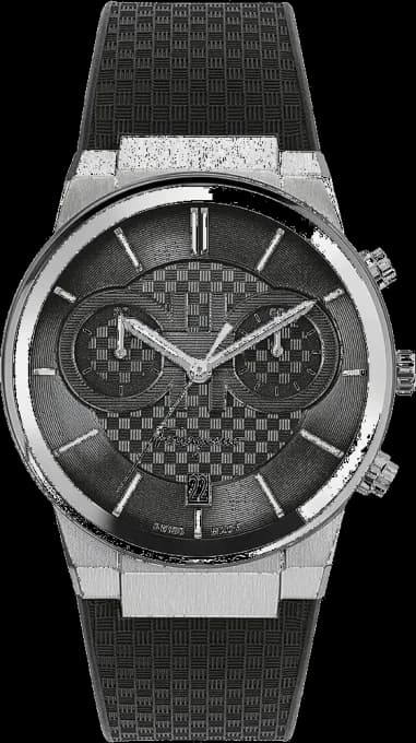 Salvatore Ferragamo watch SFME00121 Chronograph Stainless Steel and Black Silicone.