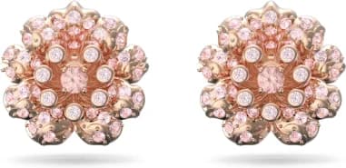 Boucles d'oreilles Swarovski Connexus 5615102 plaqué or rose incrustées de cristaux