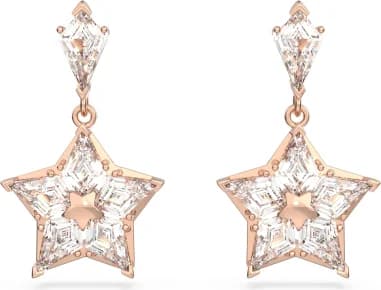 Boucles d’oreilles Swarovski Stella 5645466 étoiles plaqué or rose ornées de pierres