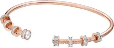 Bracelet jonc Swarovski My Hero 5495500 plaqué or rose cristaux blancs