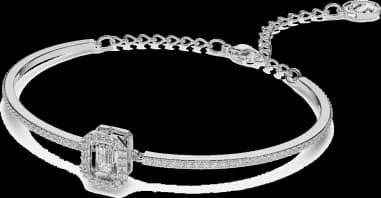 Bracelet Swarovski Jonc Millenia en métal rhodié