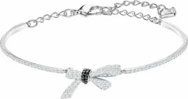 Bracelet Swarovski Mademoiselle 5409623 plaqué rhodium cristaux blancs et noirs