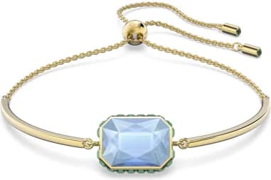 Bracelet Swarovski Orbita cristal taille octogone multicolore métal doré