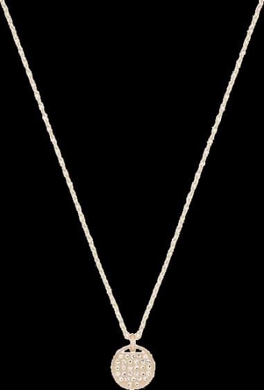 Collier Swarovski Ginger 5265913 Plaqué Or Rose avec Cristaux Blancs