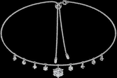 Swarovski Magic Necklace 5409271 in white crystals rhodium plated