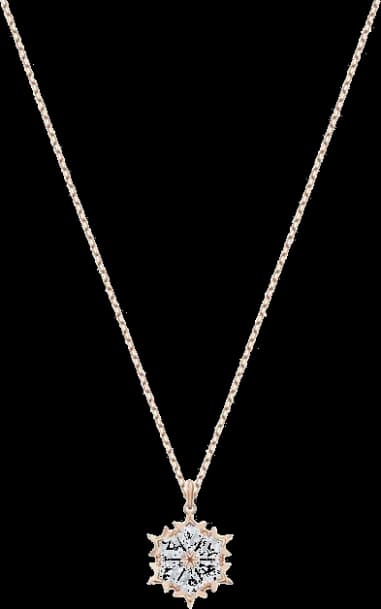 Collier Swarovski Magic 5428431 plaqué or rose cristaux blancs